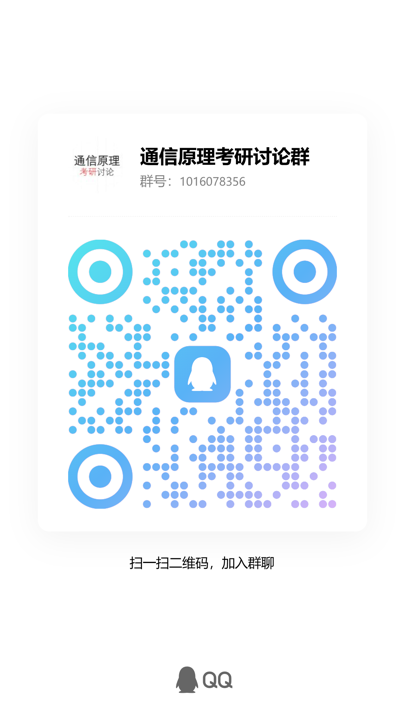 通信原理考研讨论群二维码